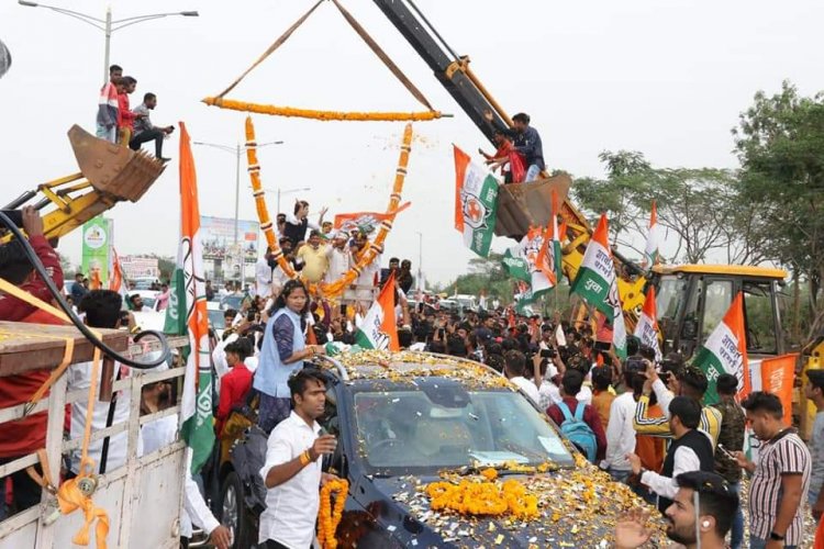 राष्ट्रीय युवा कांग्रेस अध्यक्ष का स्वागत-प्रदेश युवक कांग्रेस कमिटी पर फिर भारी पड़ा देवेंद्र आकाश गुट