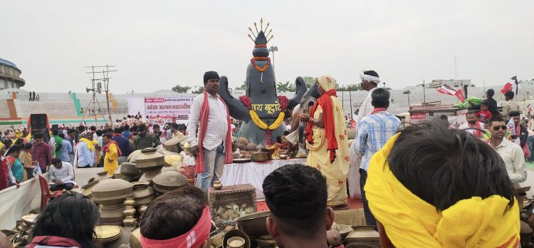 कांसा अरपन महाउदीम बूढ़ा तालाब के बीचों-बीच बनेगी बूढ़ादेव की प्रतिमा…