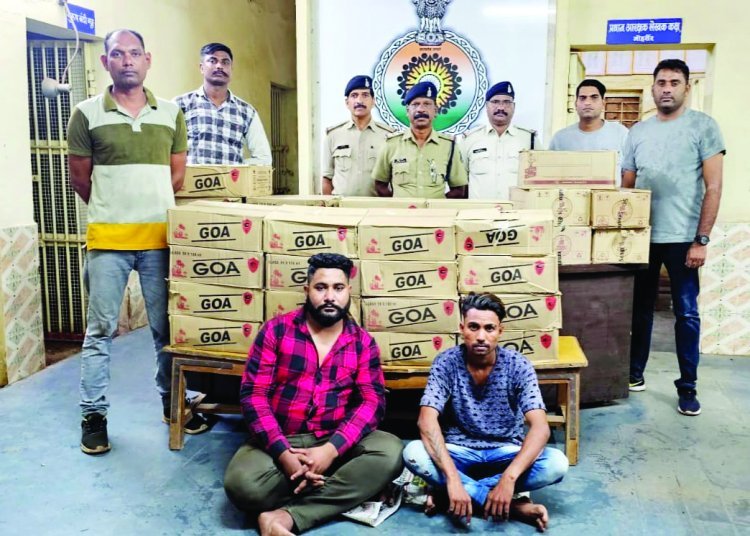 भिलाई के दो तस्करों को बालोद और दुर्ग पुलिस ने घराबंदी कर 2 लाख रुपए के अवैध शराब के साथ दबोचा