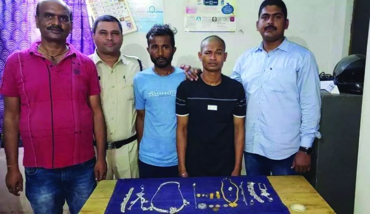 चोरी का खुलासा, दो बदमाश गिरफ्तार