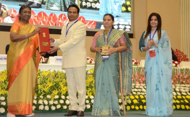 छत्तीसगढ़ को राष्ट्रपति श्रीमती मुर्मू के हाथों मिला भूमि सम्मान