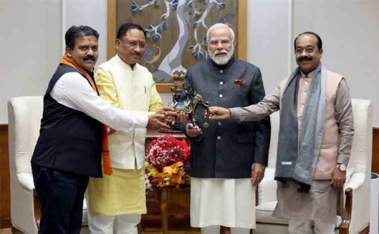 दिल्ली में प्रधानमंत्री से मिले छत्तीसगढ़ के मुख्यमंत्री