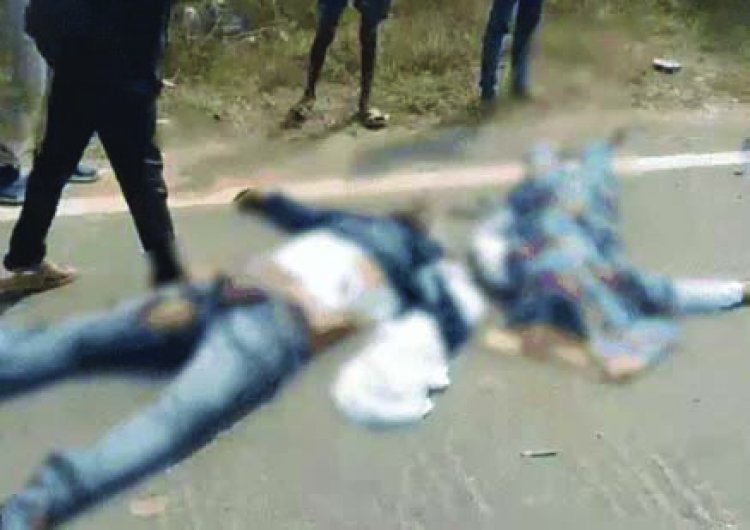 दुर्ग जिले में बड़ा सड़क हादसा, ट्रक ट्रेलर और बाइक की भिड़ंत में पिता-पुत्री की मौत, एक बच्ची गंभीर