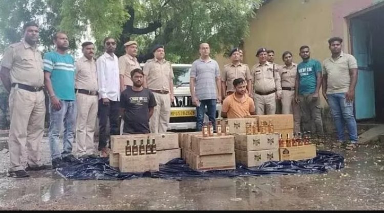 छत्तीसगढ़ राज्य लाखों रुपए के अवैध शराब के साथ दो तस्कर पकड़े गए