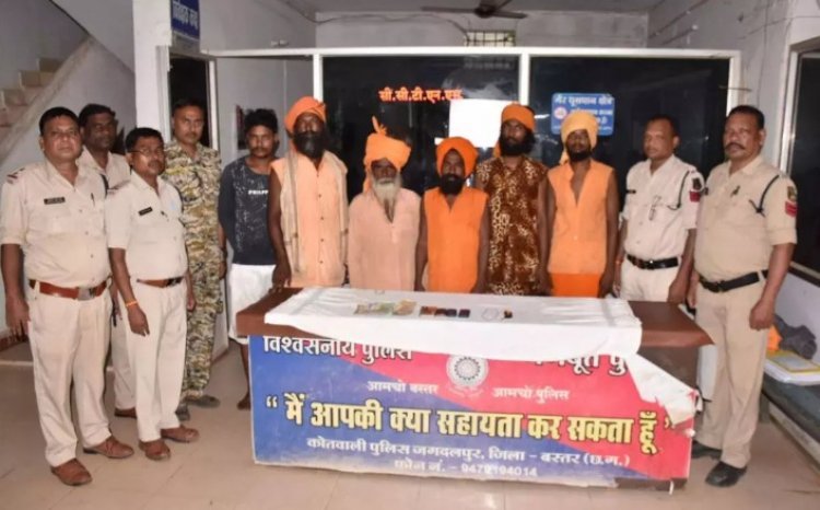 जगदलपुर पुलिस को मिली बड़ी कामयाबी, साधुओं के भेष में मध्य प्रदेश के 6 ठग गिरफ्तार, छत्तीसगढ़ में ठगी के बाद पहुंचे थे आंध्रप्रदेश, देश भर में 25 अपराधिक मामले है दर्ज