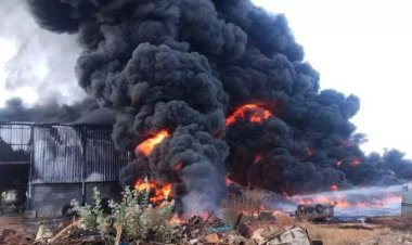 राजनांदगांव के मोंहदी में केमिकल फैक्ट्री में भीषण आग, लाखों का नुकसान