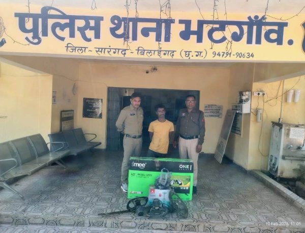 इलेक्ट्रॉनिक दुकान में चोरी के बाद लगाई आग, आरोपी गिरफ्तार