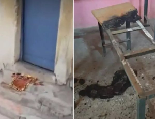 सरकारी स्कूल में तंत्र-मंत्र और तोड़फोड़, क्लासरूम में आगजनी से दहशत