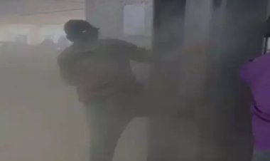 अपार्टमेंट की लिफ्ट में लगी आग, सिक्योरिटी गार्ड की तत्परता से बड़ा हादसा टला