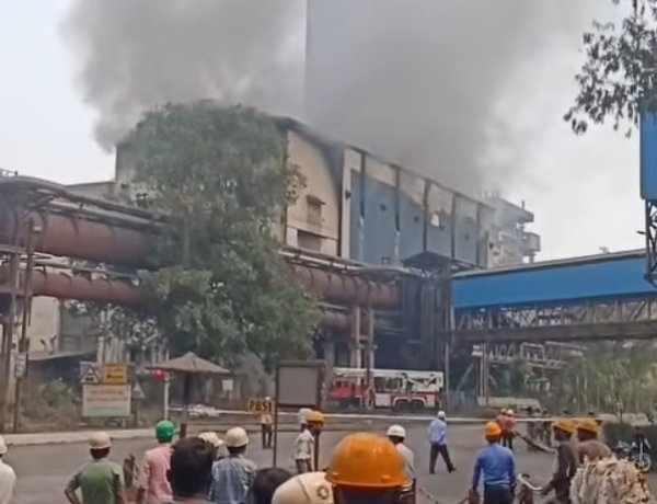 BSP के टरबाइन एरिया में भीषण आग, 5 कर्मी झुलसे