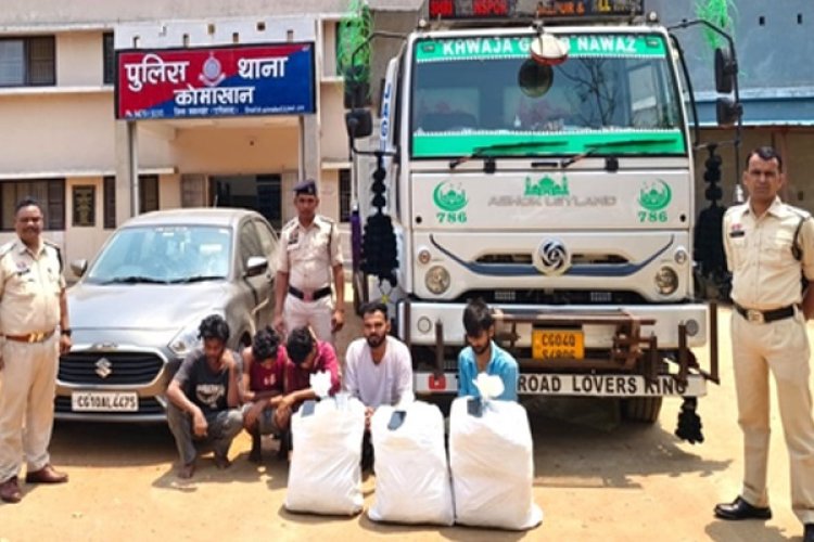 महासमुंद में बड़ी कार्रवाई: 47 किलो गांजा जब्त, 3 तस्कर गिरफ्तार