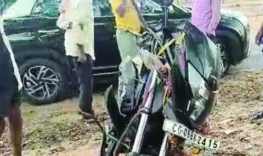 बालोद  भीषण सड़क हादसा: कार-बाइक की आमने-सामने टक्कर, तीन युवकों की मौके पर मौत