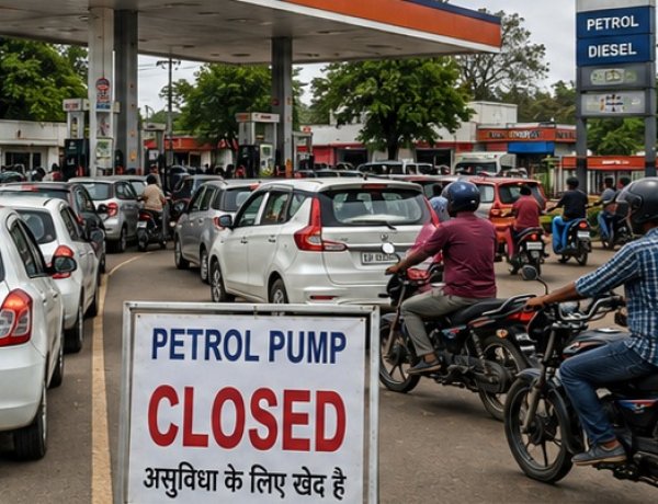 पेट्रोल पंपों पर लंबी कतारें और भरोसे की परीक्षा...