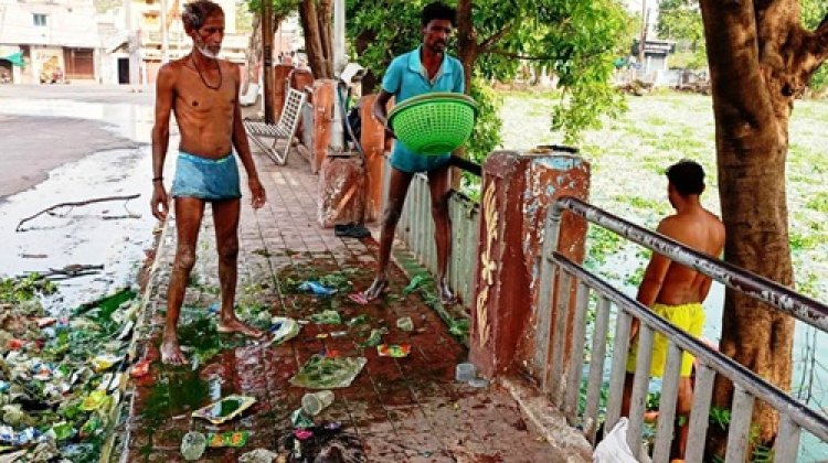 महराजबंध तालाब के किनारे अवैध कब्जे बंद, तालाब को पाटने पर होगी कार्रवाई