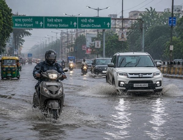सावन के पहले दिन झमाझम बारिश: रायपुर में जुलाई का नया रिकॉर्ड, आज से बारिश में कमी के आसार