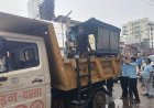 सुगम यातायात के लिए एक्शन में रायपुर पुलिस और निगम