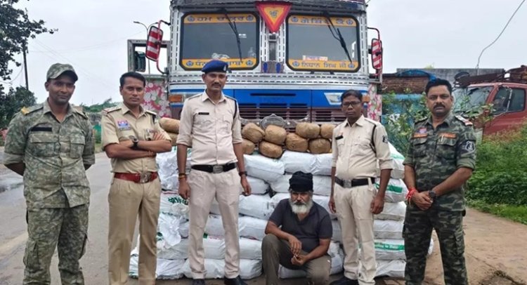 गुप्त चेंबर में छिपा रखा था 4.47 क्विंटल गांजा, पंजाब का तस्कर गिरफ्तार