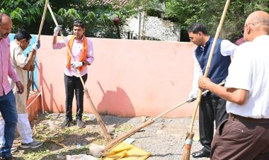 सेवा संकल्प अभियान : स्वच्छता एक आदत है जो धीरे-धीरे संस्कार बनेगी - मंत्री श्री टंक राम वर्मा