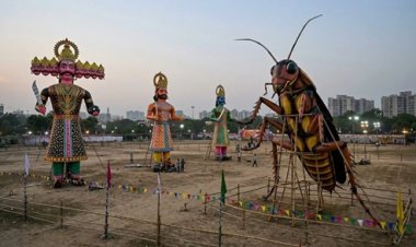 पीतमपुरा रामलीला में रावण के साथ जलेगा 30 फुट का कॉकरोच, आयोजक बोले- स्वच्छता के लिए फैसला